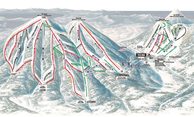 Rusutsu trail map